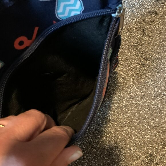 Unbranded Turtles & Anchors Navy Nylon Crossbody-Like New! - Picture 5 of 6